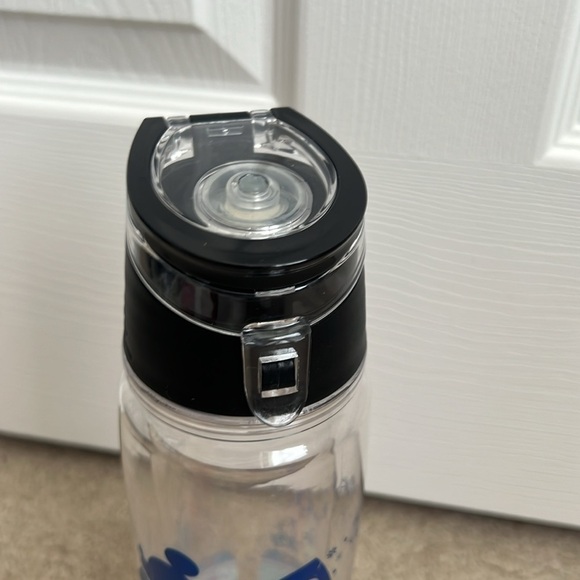 Disney Parks Mickey Mouse Water Bottle with Straw Clear Plastic Souvenir‎ - Picture 9 of 12